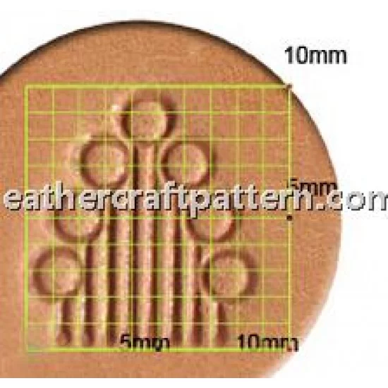 leathercraft tool leather stamp Craft Japan D608 Border